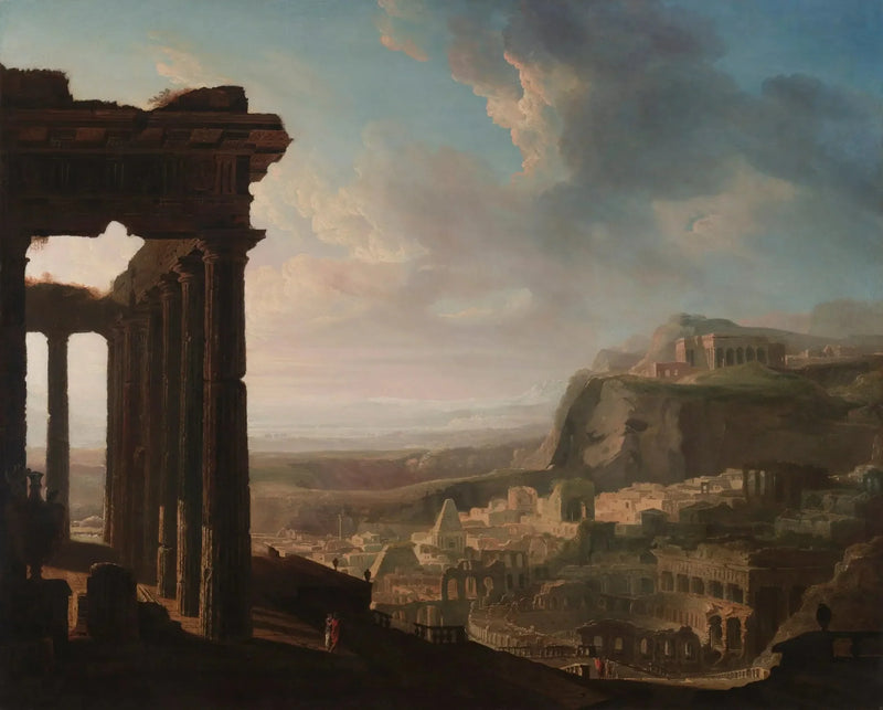 Ruinas de una ciudad antigua - John Martin