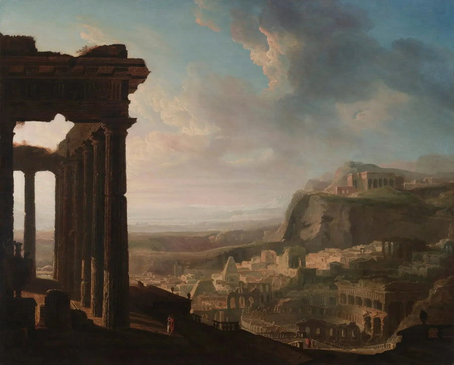 Ruinas de una ciudad antigua - John Martin