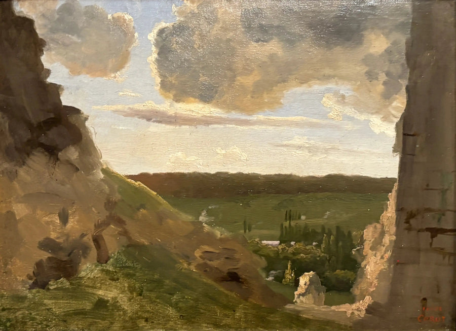 Ruinas medievales - Jean-Baptiste Camille Corot