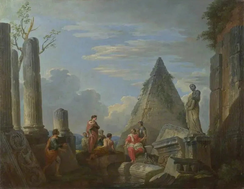 Ruinas romanas con figuras - Giovanni Paolo Panini