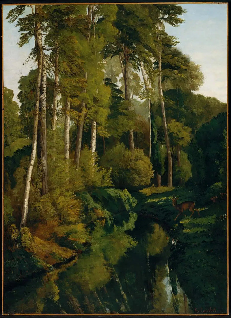 Arroyo en el bosque - Gustave Courbet