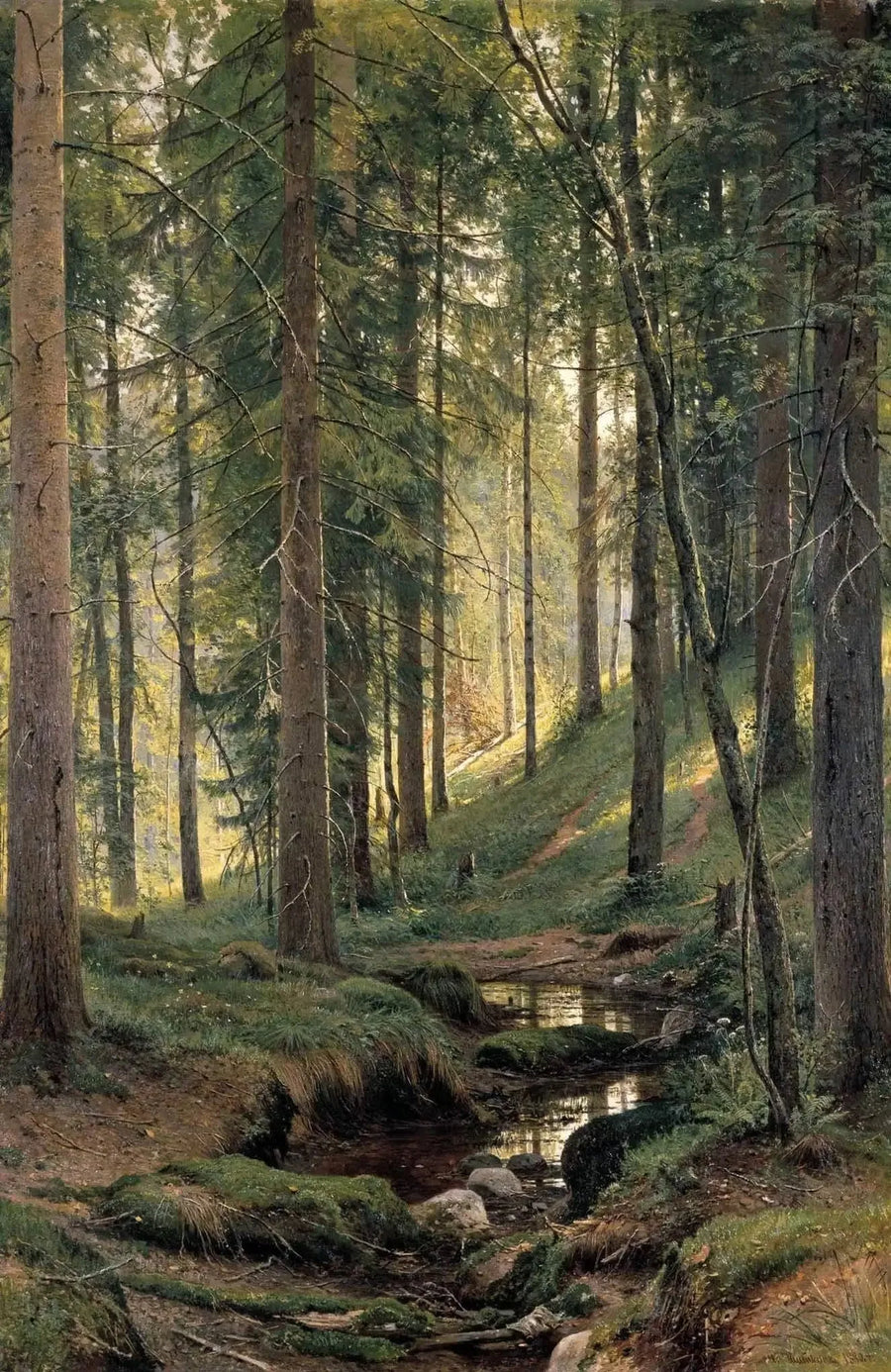 Arroyo en el bosque (En la pendiente) - Ivan Chichkine