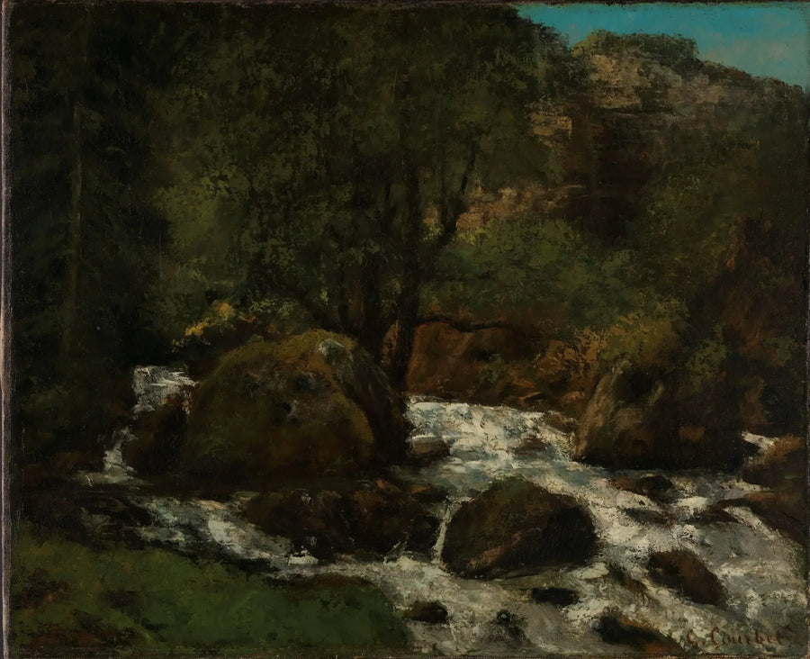 Arroyo del Bosque, Jura - Gustave Courbet