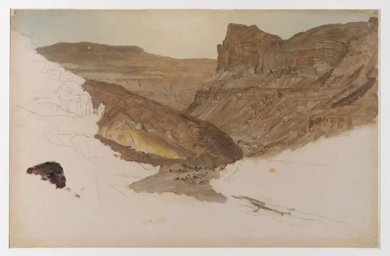 Arroyo de montaña, valle de Yemen, Palestina - Frederic Edwin Church