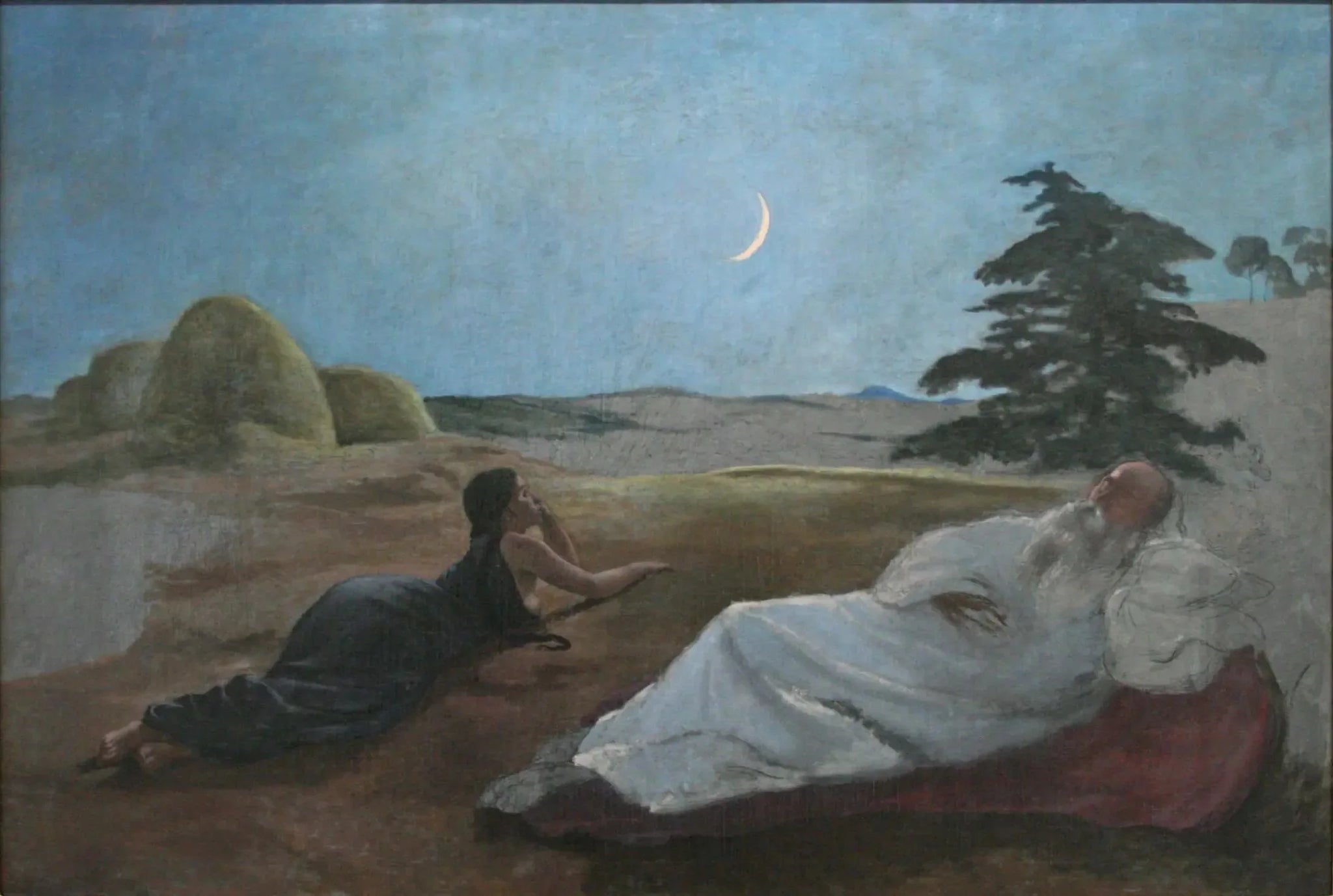 Ruth et Booz - Frédéric Bazille image 1 copie peinte à la main à l’huile
