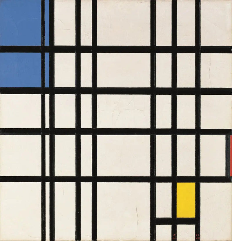 Ritmo de líneas rectas (¿y color?) - Piet Mondrian