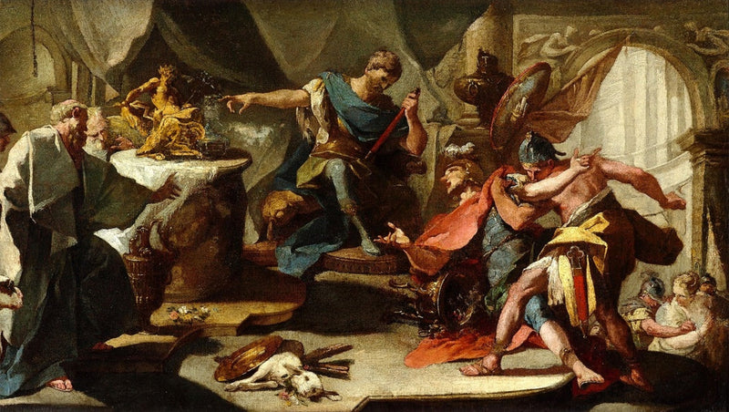 S. Eustache de Romeo se niega a ofrecer sacrificios a las ídolas - Giovanni Battista Pittoni