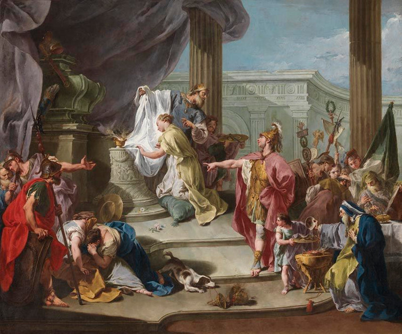 Sacrificio de la Políxena - Giovanni Battista Pittoni