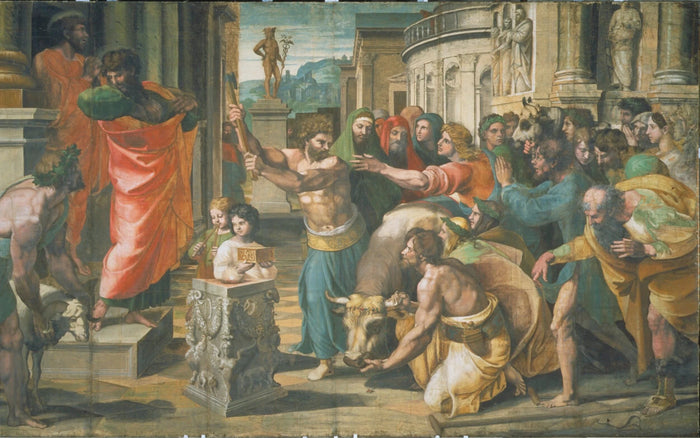 El sacrificio de Listra, alrededor de 1515-1516 - Raphaël