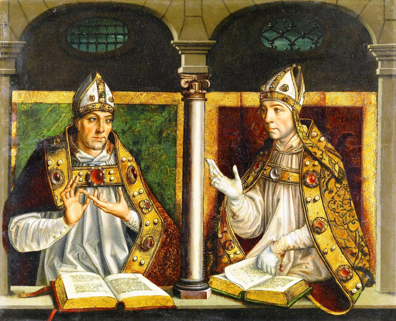 San Ambrosio y San Agustín - Pedro Berruguete