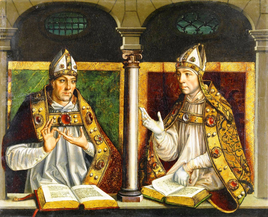 San Ambrosio y San Agustín - Pedro Berruguete