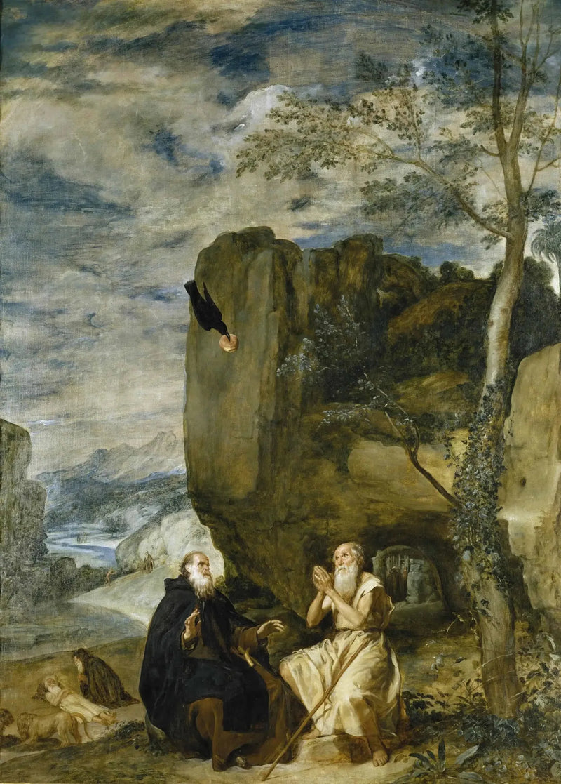 San Antonio Abad y San Pablo, primer ermitaño - Diego Velázquez