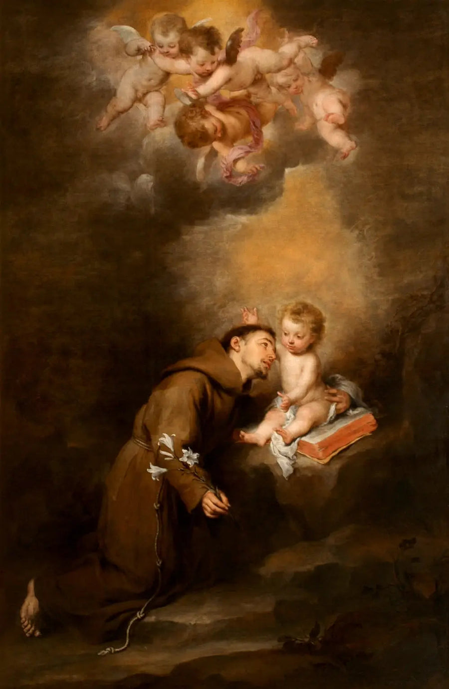 San Antonio de Padua con el Niño - Bartolomé Esteban Murillo
