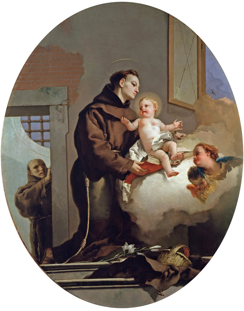 San Antonio de Padua con el Niño Jesús - Giovanni Battista Tiepolo