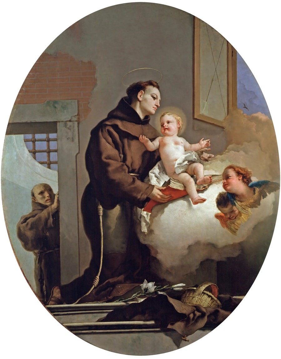 San Antonio de Padua con el Niño Jesús - Giovanni Battista Tiepolo