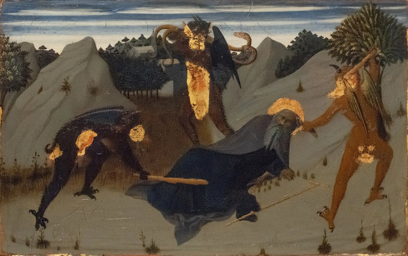 San Antonio perseguido por los demonios - Stefano di Giovanni (Sassetta)