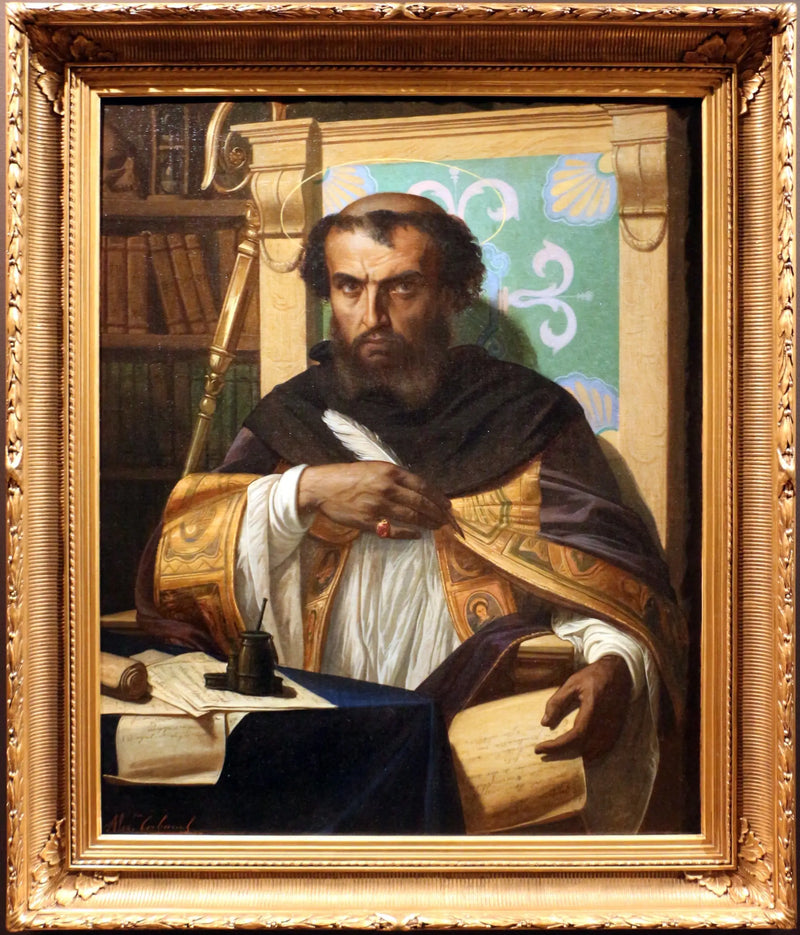 Santo Agustín en su oficina - Alexandre Cabanel