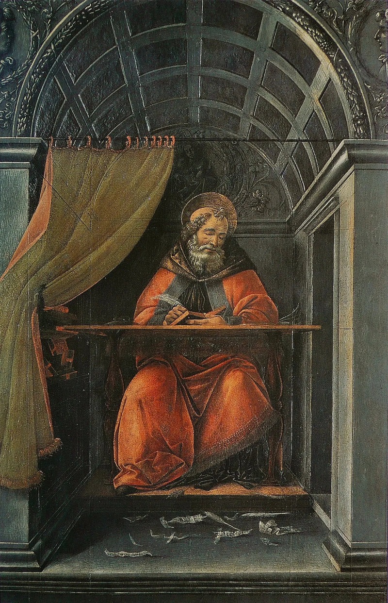 San Agustín en su estudio - Sandro Botticelli