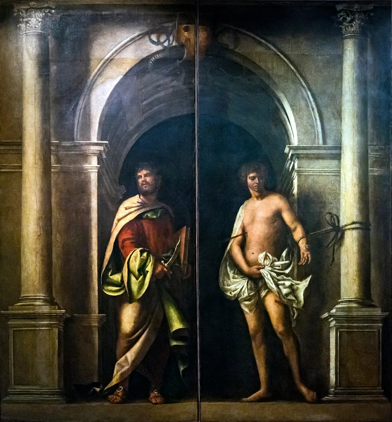 Saint Barthélemy y San Sebastián - Sebastiano del Piombo