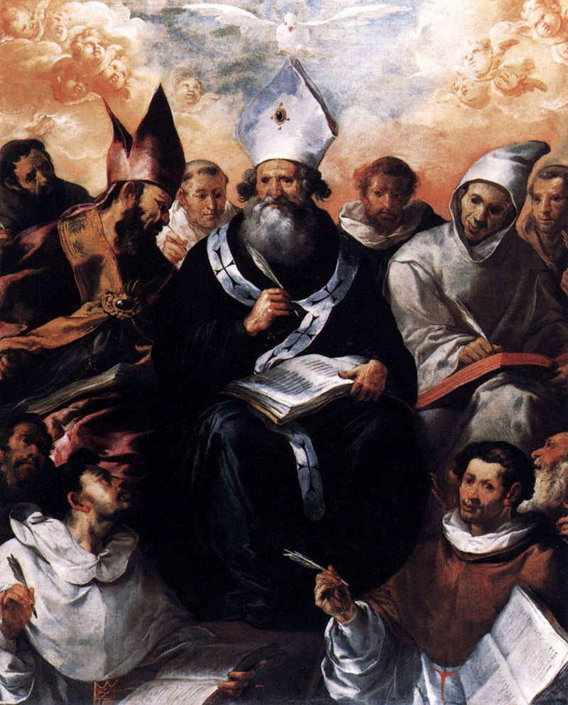 Saint Basile dictant sa doctrine - Francisco de Herrera le Vieux