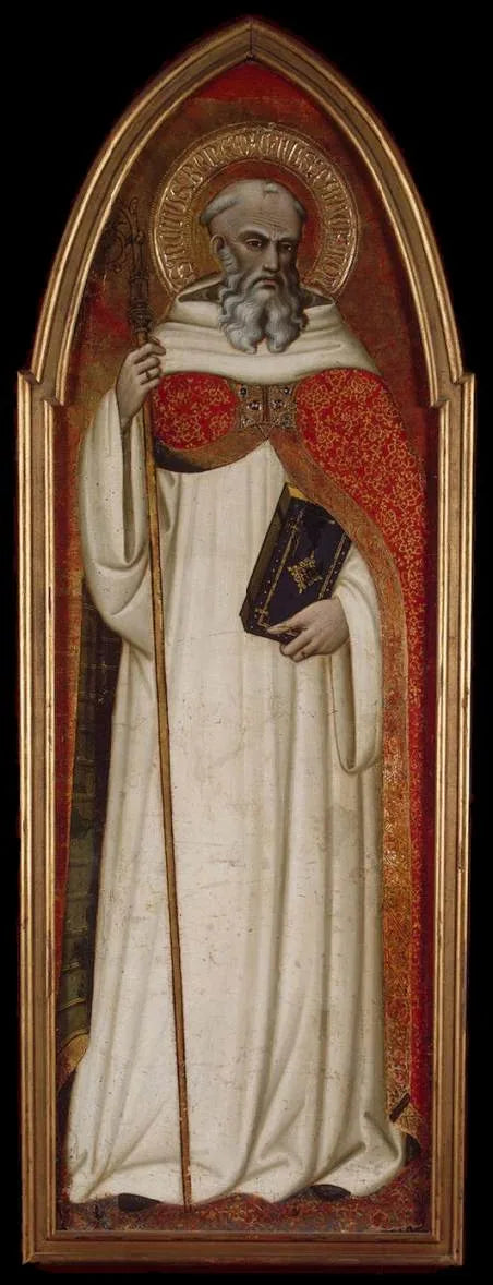 San Benito (ala de un poliptyque) - Spinello Aretino