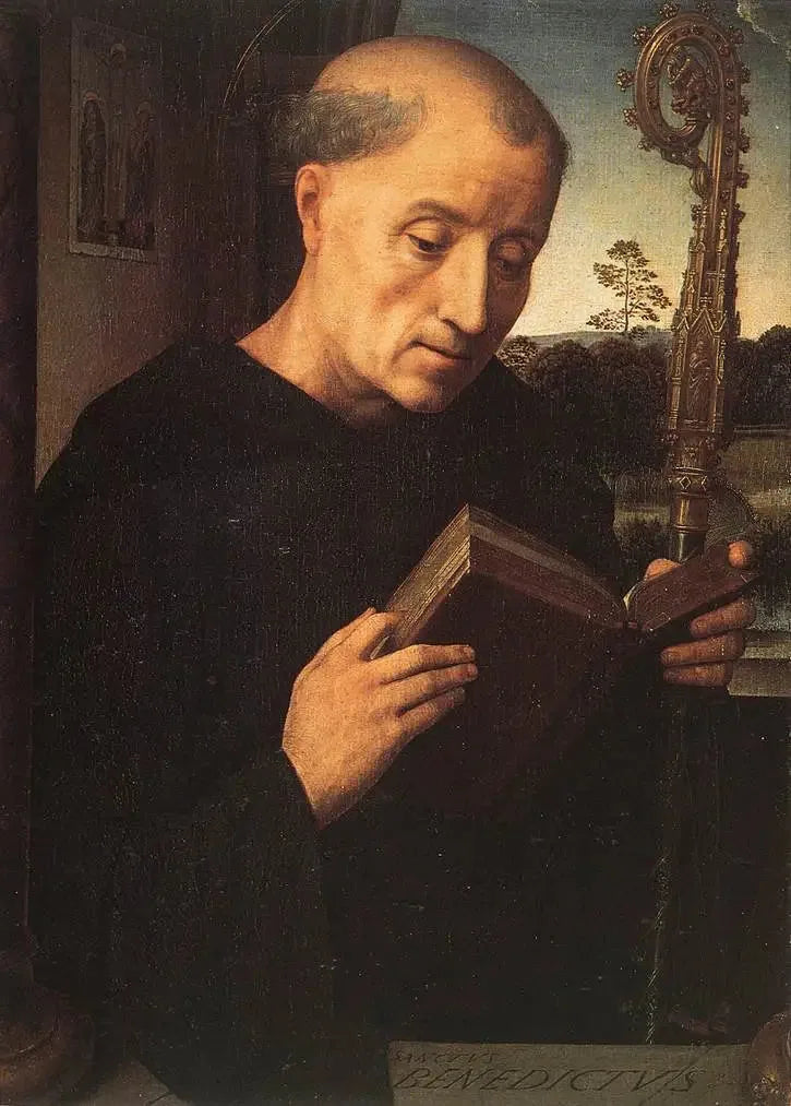 San Benito: Ala izquierda - Hans Memling