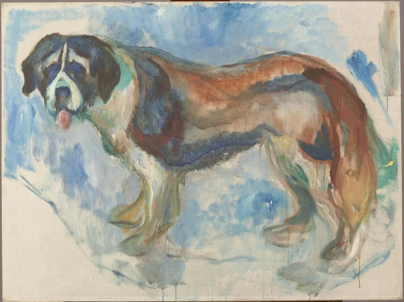 San Bernardo en la nieve - Edvard Munch