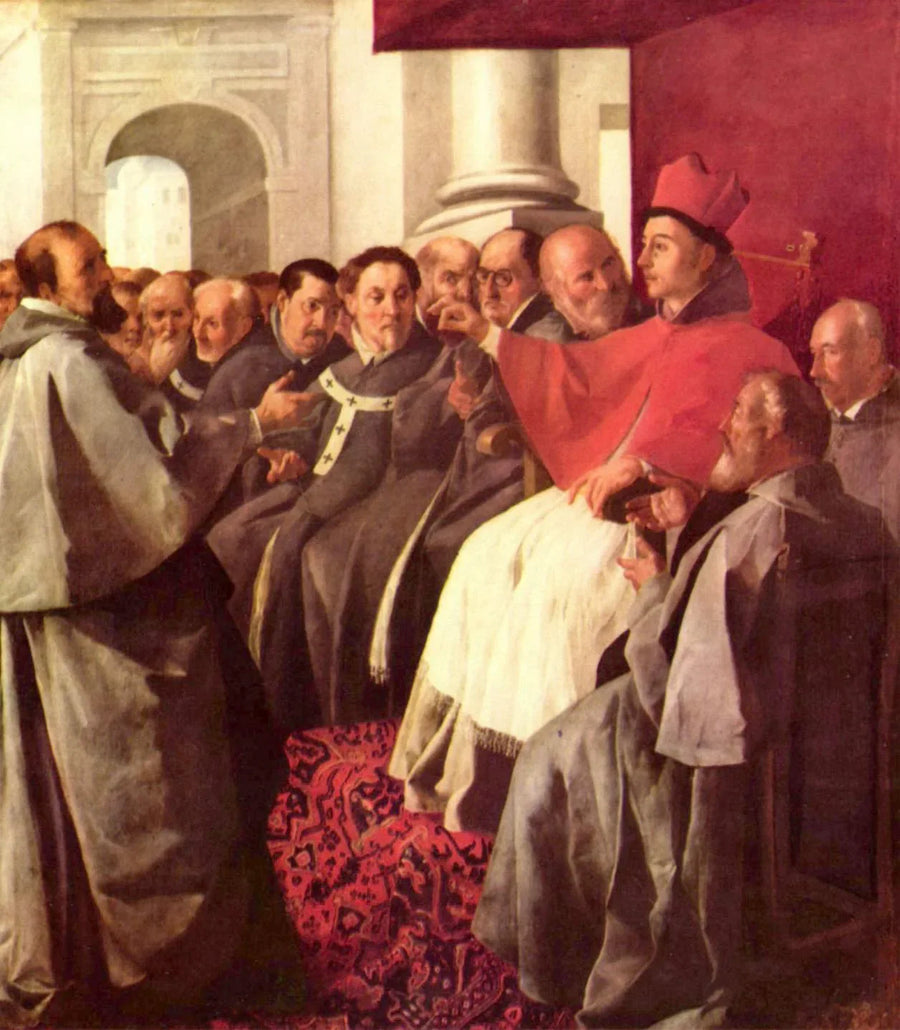 San Buenaventura en el concilio de Lyon - Francisco de Zurbarán
