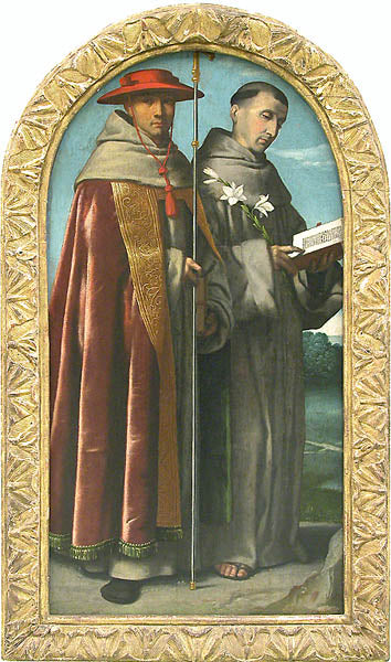 San Buenaventura y San Antonio de Padua - Alessandro Bonvicino