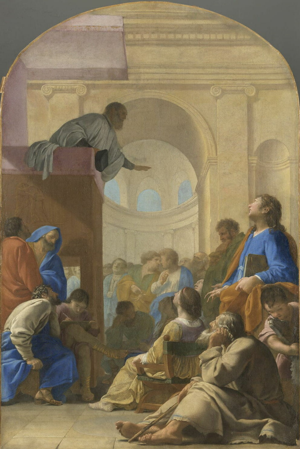 Saint Bruno assiste au sermon de Raymond Diocres - Eustache Le Sueur - Alpha Reproduction