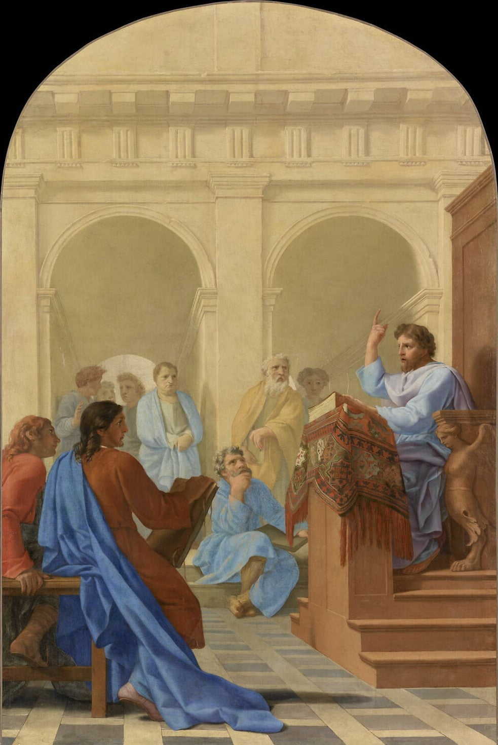 Saint Bruno enseigne la théologie dans les écoles de Reims - Eustache Le Sueur - Alpha Reproduction