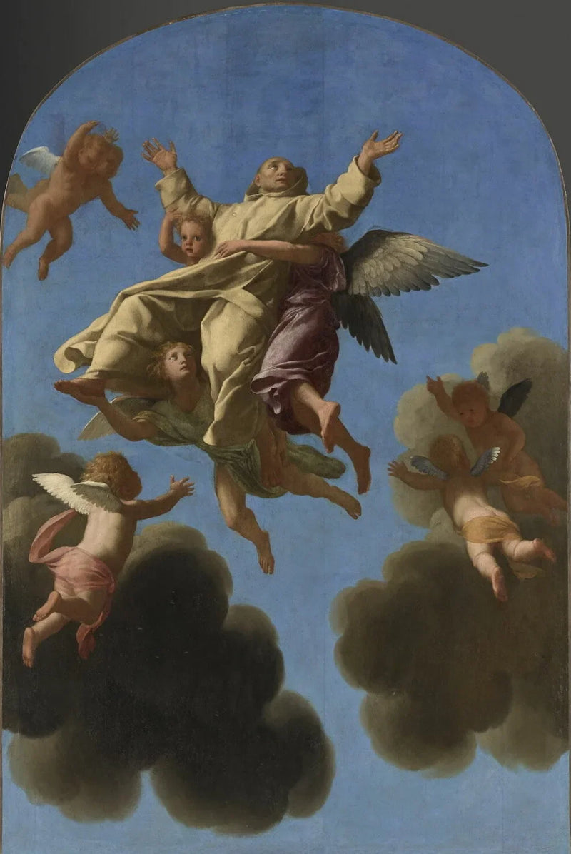 San Bruno es llevado al cielo - Eustache Le Sueur