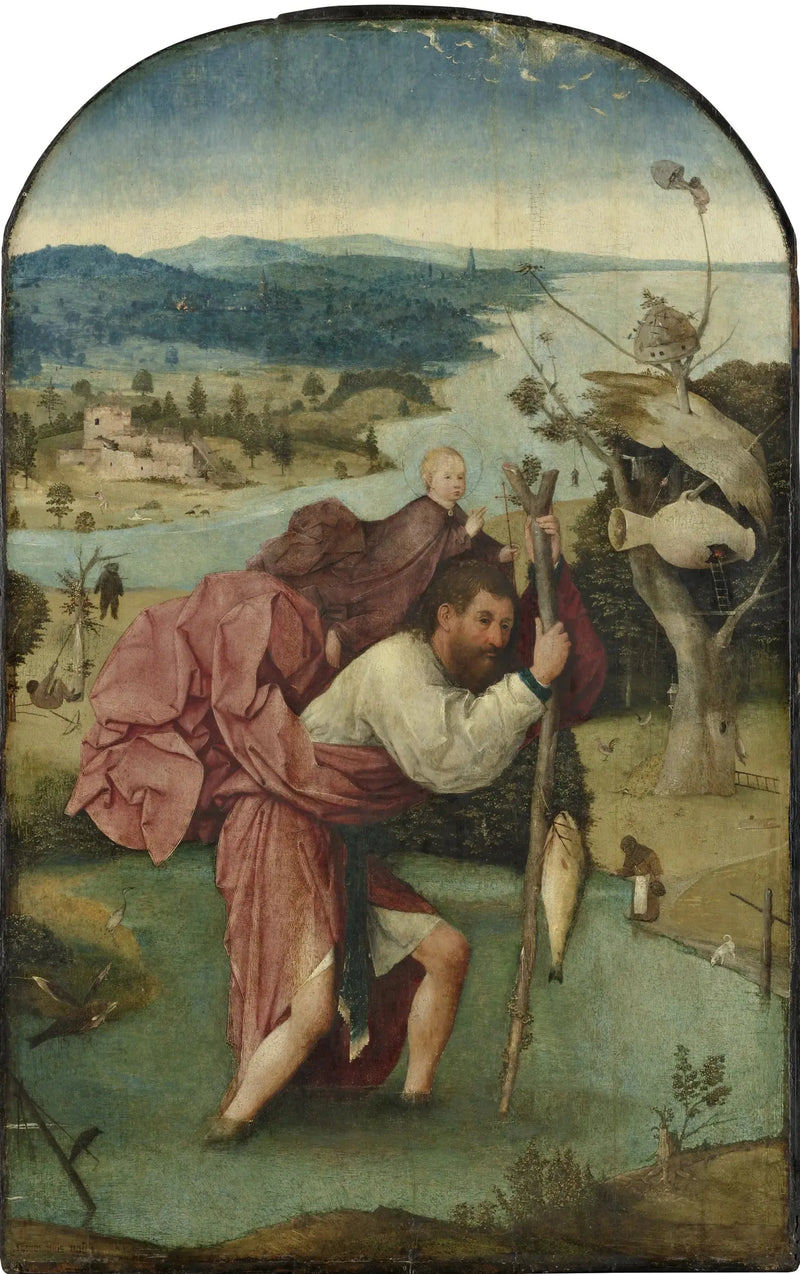 San Cristóbal con el Niño Jesús - Hieronymus Bosch
