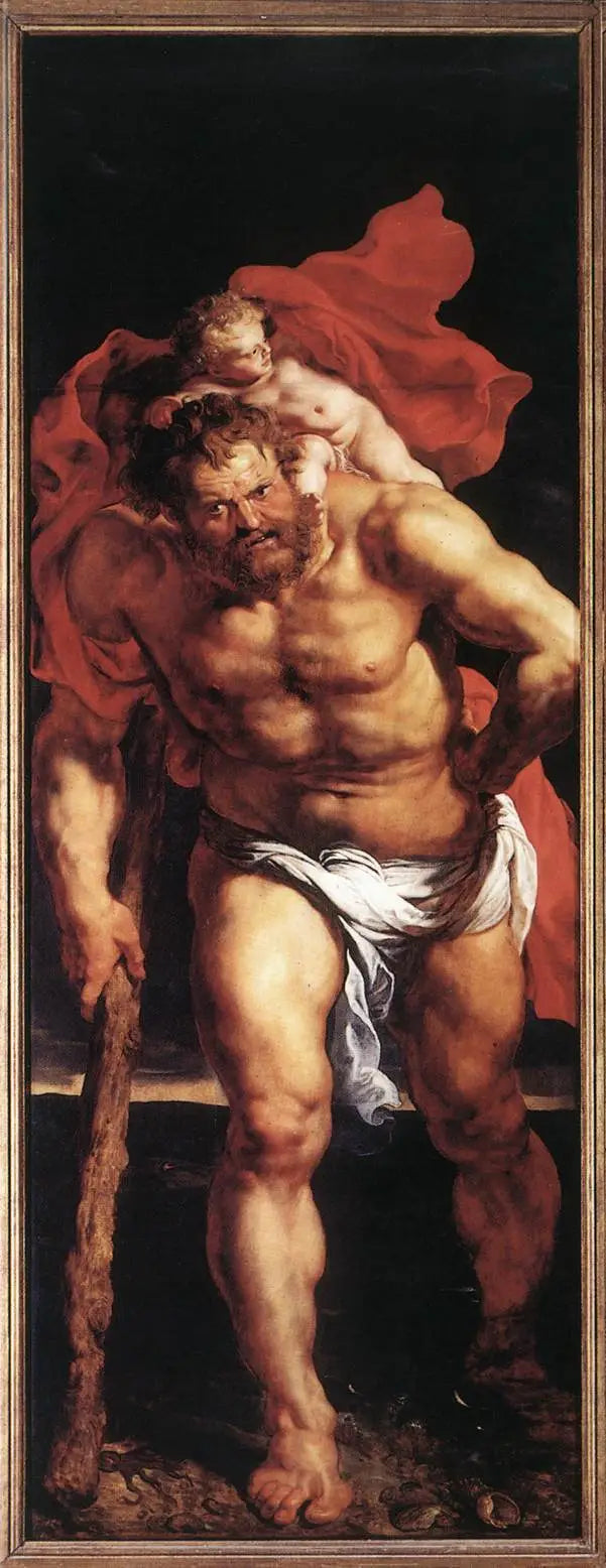 San Cristóbal (puerta exterior izquierda) - Peter Paul Rubens