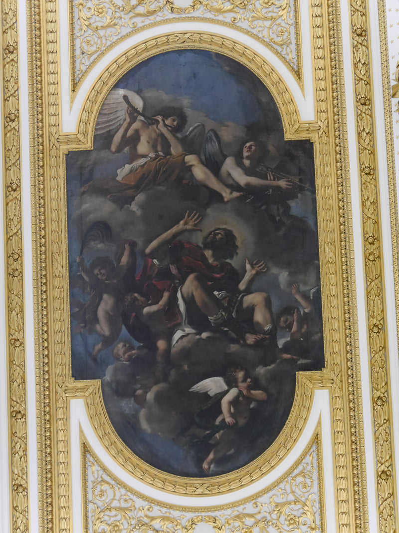 San Crisógono llevado al cielo por los ángeles - Guercino