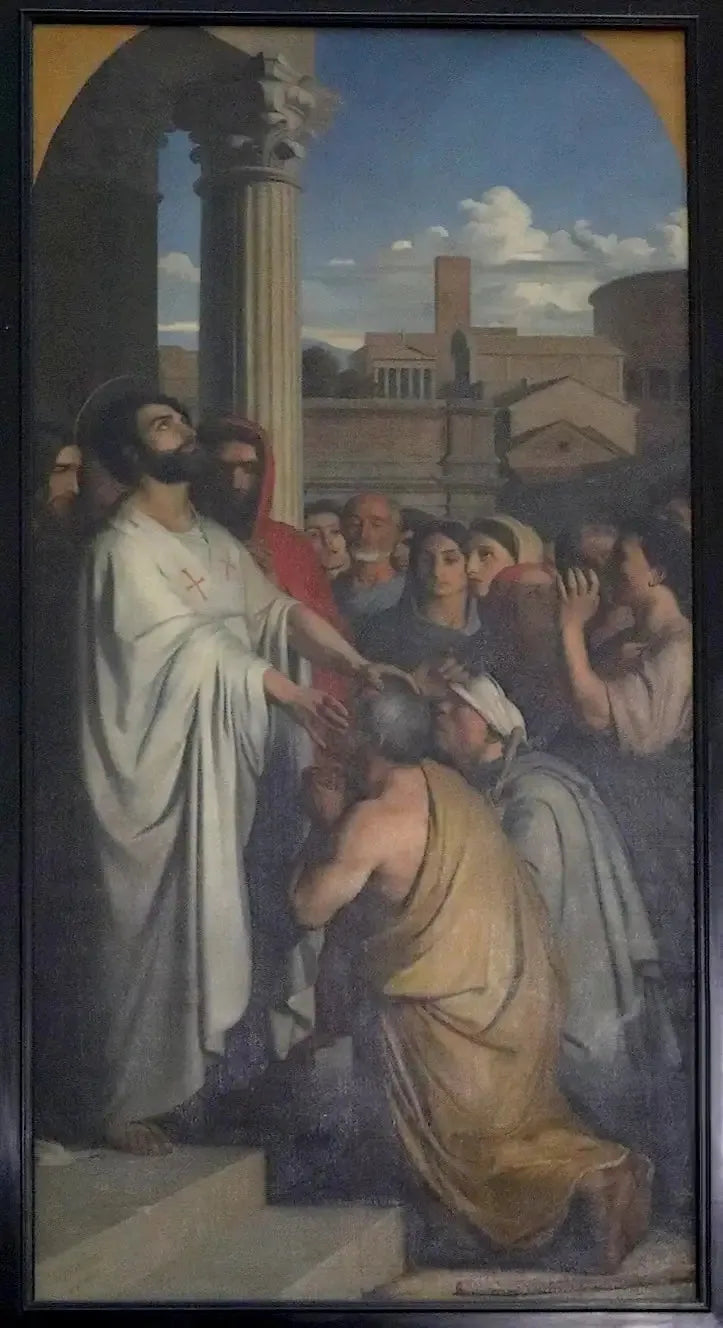 San Clair sanando a los ciegos - Hippolyte Flandrin