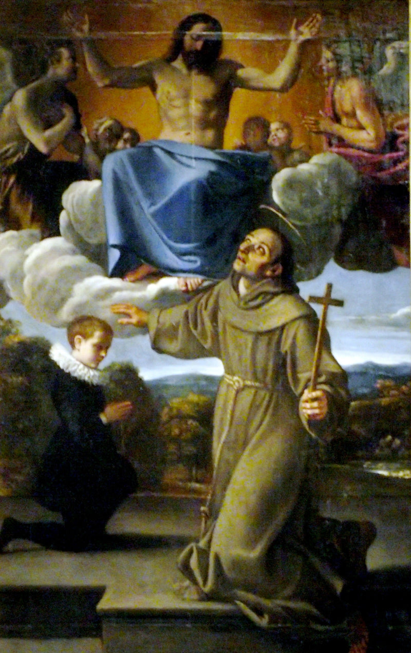 San Diego de Alcalá presenta al Cristo hijo de Juan de Herrera - Annibale Carracci
