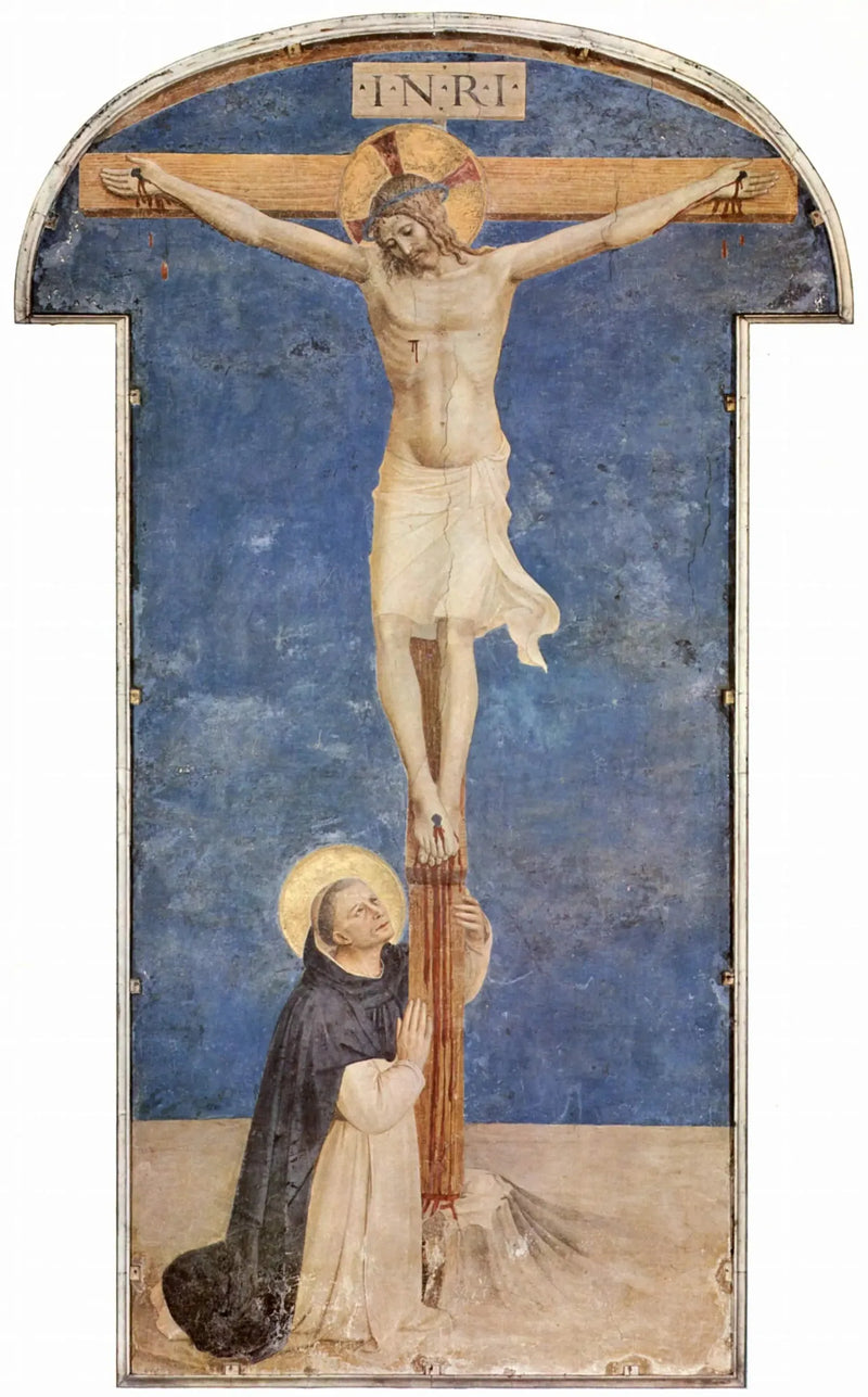 Santo Domingo adorando la Crucifixión - Fra Angelico