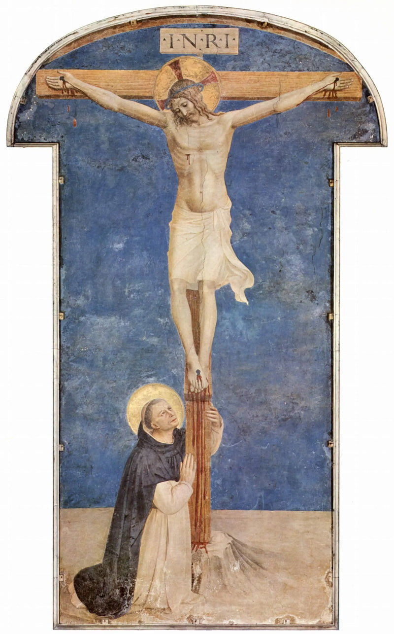 Santo Domingo adorando la Crucifixión - Fra Angelico