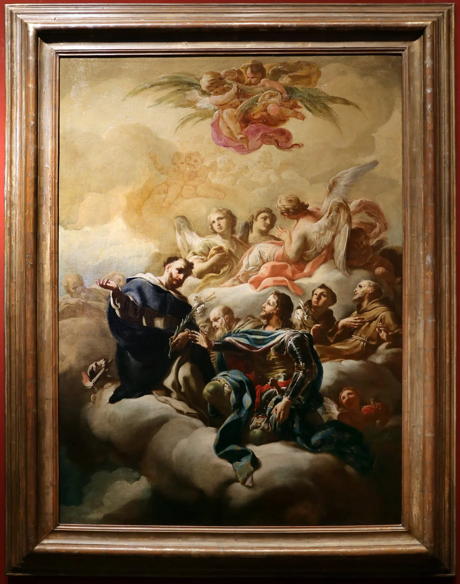 Santo Domingo, San Luis, San Antonio de Padua y San Francisco de Asís - Corrado Giaquinto