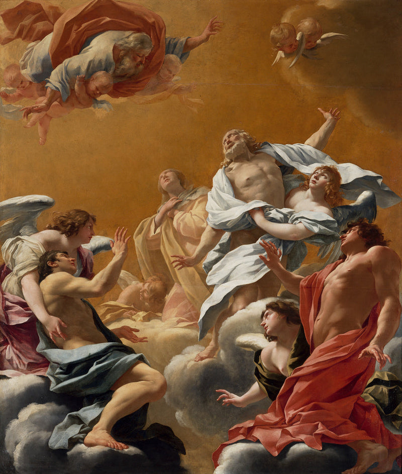 San Eustaquio y su familia llevados al cielo - Simon Vouet
