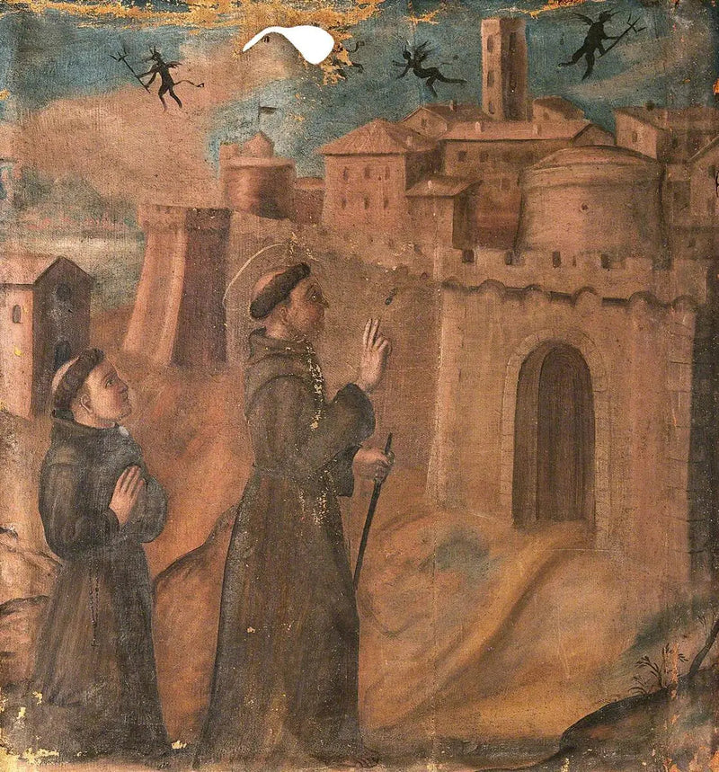San Francisco persiguiendo a los demonios - Giotto