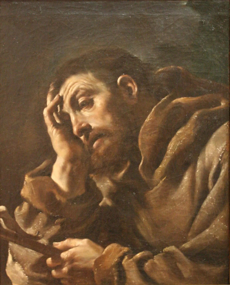 San Francisco de Asís en meditación - Guercino