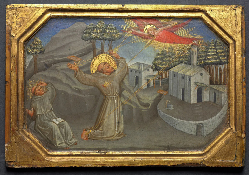 San Francisco de Asís recibiendo los estigmas - Bicci di Lorenzo