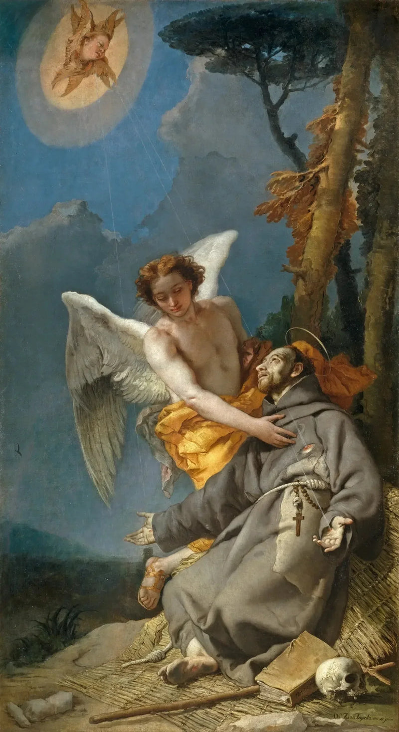 San Francisco de Asís recibiendo los estigmas - Giovanni Battista Tiepolo