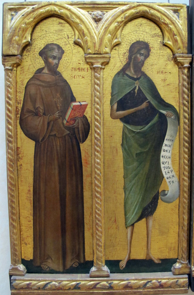 San Francisco de Asís y San Juan Bautista - Paolo Veneziano