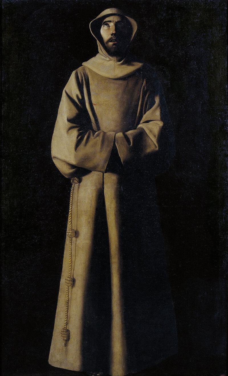 San Francisco de Asís según la visión del Papa Nicolás V - Francisco de Zurbarán