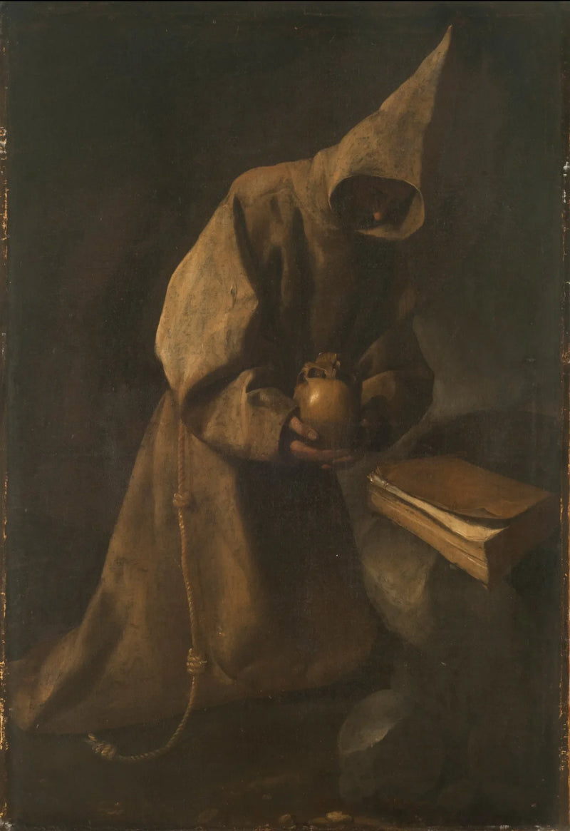 San Francisco en meditación - Francisco de Zurbarán