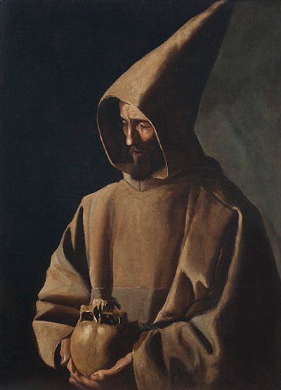 San Francisco en meditación - Francisco de Zurbarán