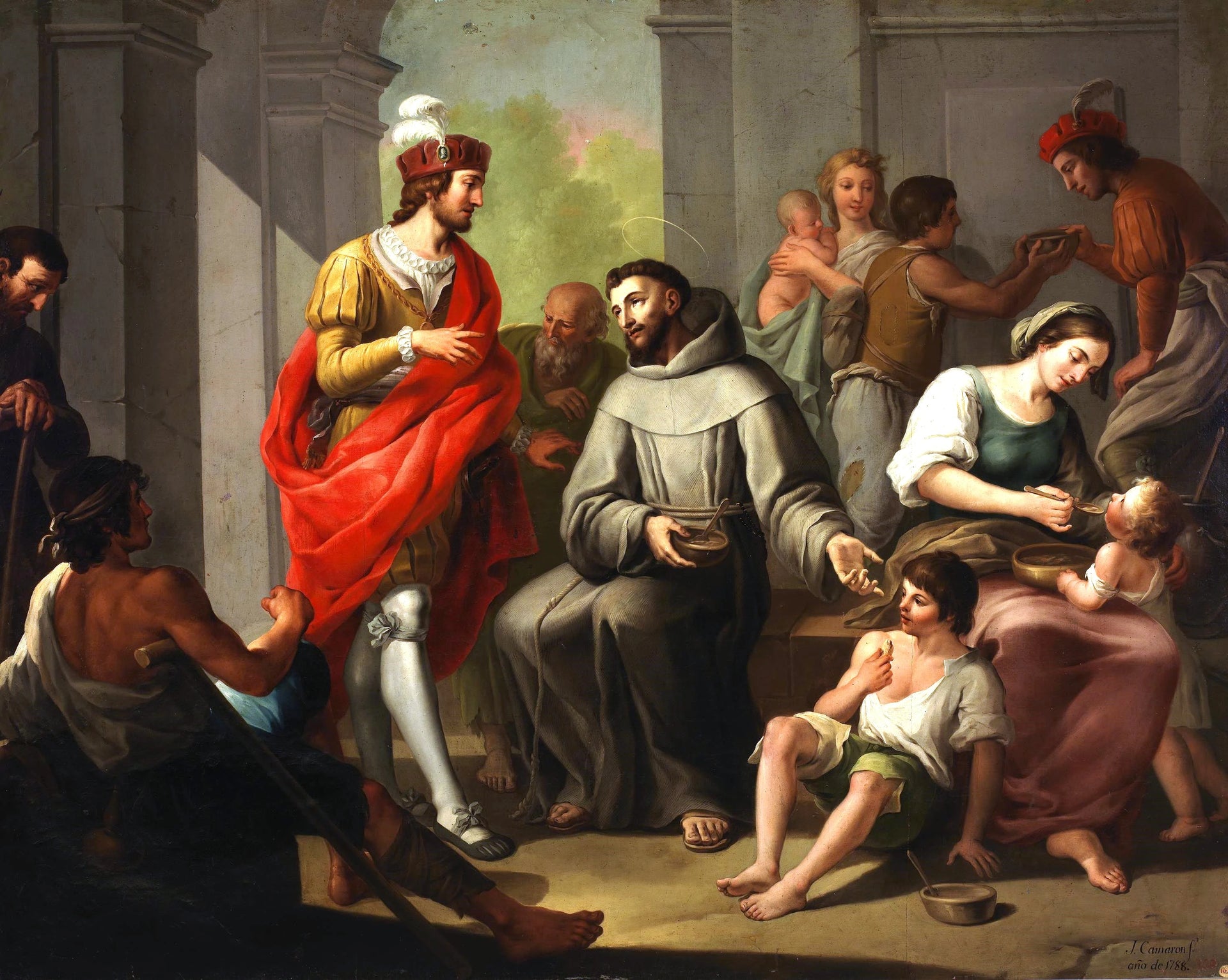 Saint François et les pauvres - José Camarón Boronat